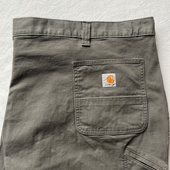 Carhartt Rugged Flex Relaxed Fit Rigby Shorts Gravel Grey 52 or 54 x 10 NEW - Picture 4 of 5